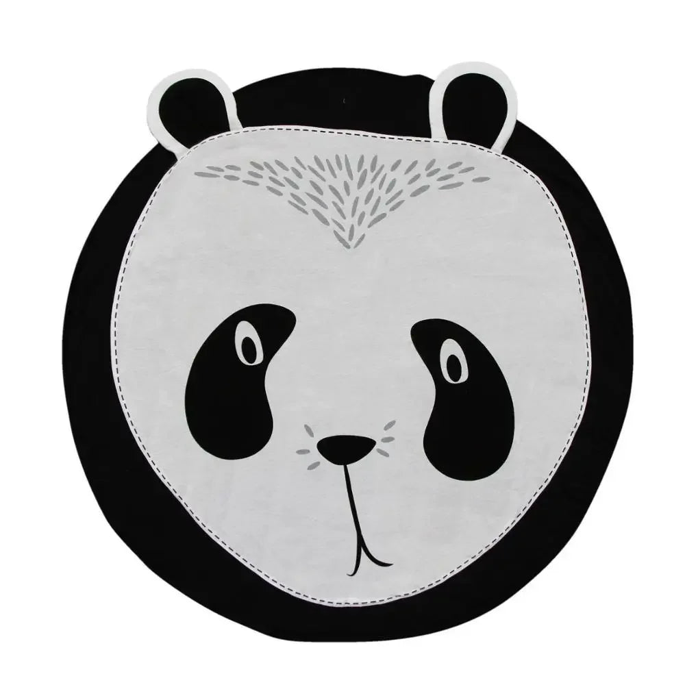 Cartoon Animals Baby Play Mats Pad Toddler Kids Crawling Blanket Round Carpet Rug Toys Mat For Children Room Decor Photo Props