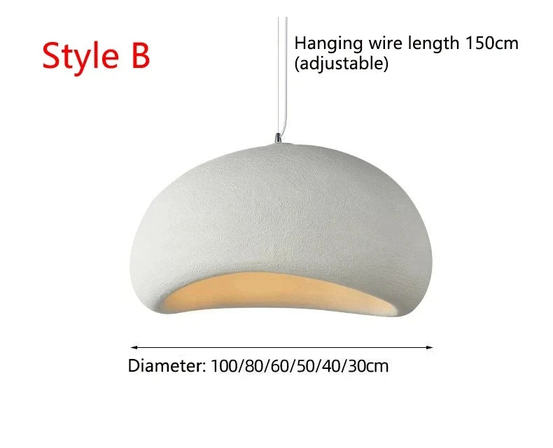 Japanese Wabi Sabi Chandelier Modern LED Pendant Light for Dining Living Room Bedroom Bar Designer Homestay E27 Hanghing Lamp
