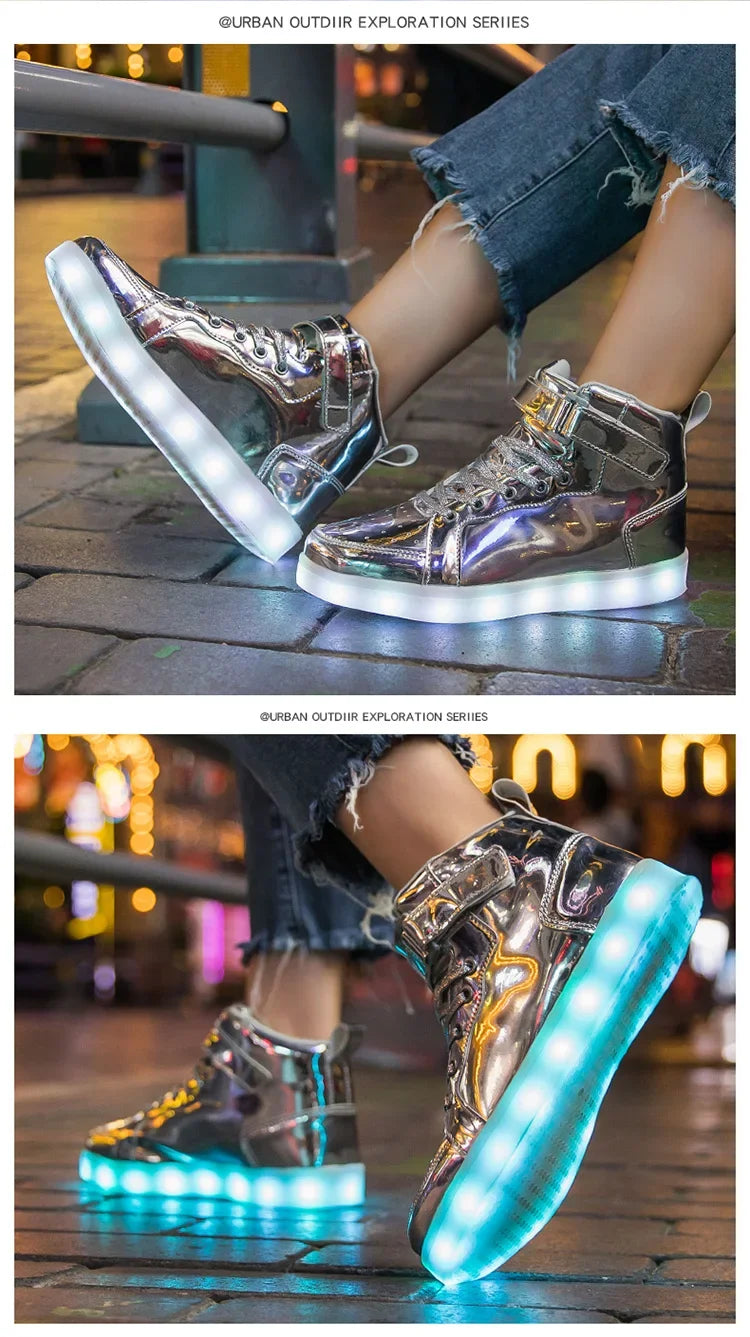 Size 25-40 Children Glowing Sneakers Kid Luminous Sneakers for Boys Girls Led Sneakers With Luminous Sole Lighted Shoes Men