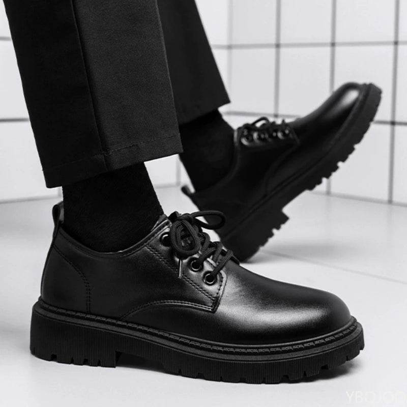 Men Business Shoes Spring Autumn New Formal Leather Shoes Casual Fashion Sports Shoes Social Elegance Trendy Flat Shoes Zapatos - AIAZ