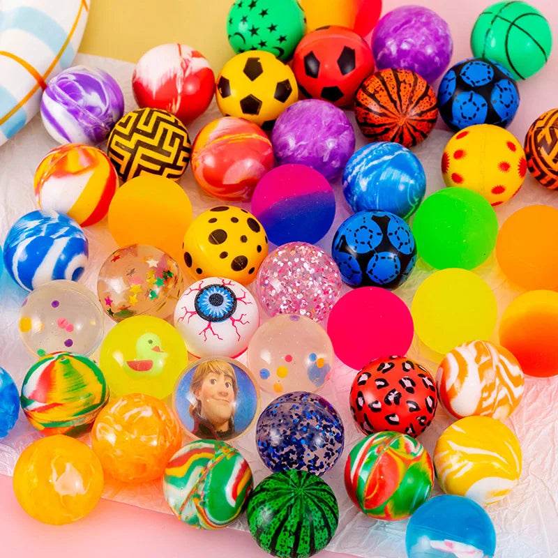 30/10PCS Size 32MM Bouncy Balls Kids Bulk Treasure Box Toys Classroom Party Favors Birthday Christmas Goodie Bag Stuffers Gifts - AIAZ