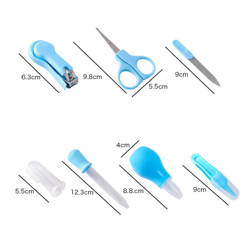 Newborn daily nail Care kit Nail clipper tool Health kit Thermometer Comb Care kit