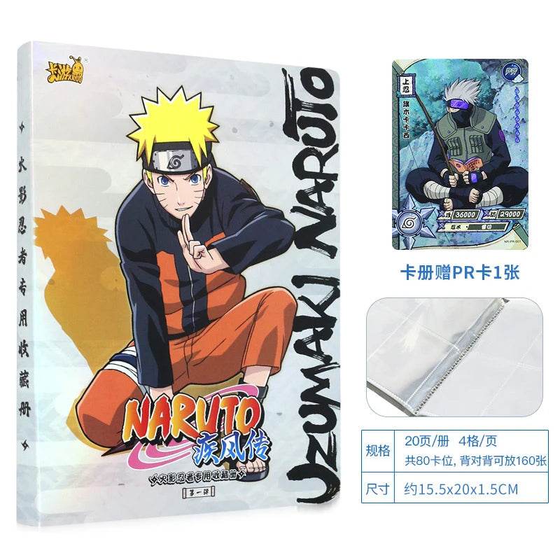 KAYOU Genuine Naruto Cards Box Anime Figure Card Booster Pack Sasuke Collection Flash Card Toy Birthday Christmas Gift for Kids - AIAZ