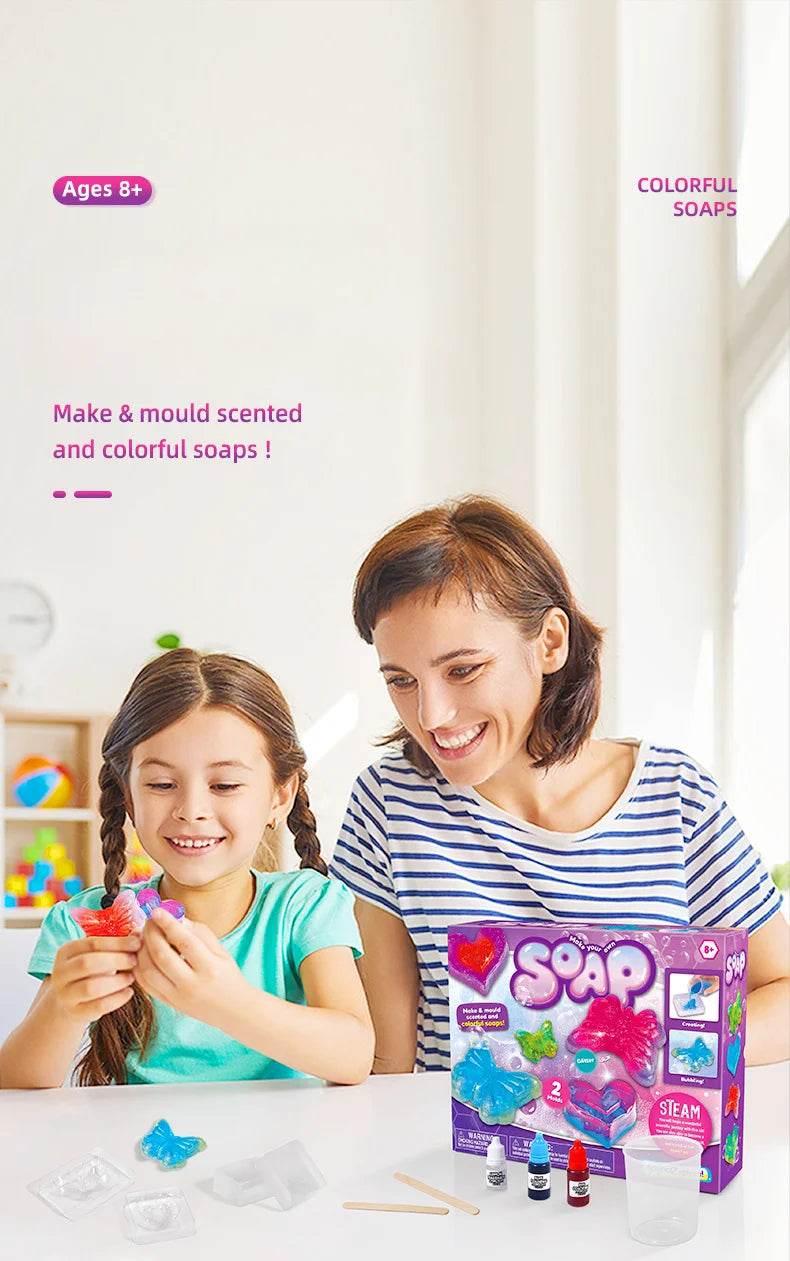 9 SET Science Experiment Kit Magic Science TOY Handmade DIY Soap Puzzle STEM TOYS for Kids Funny Science experiment Explore Gift - AIAZ