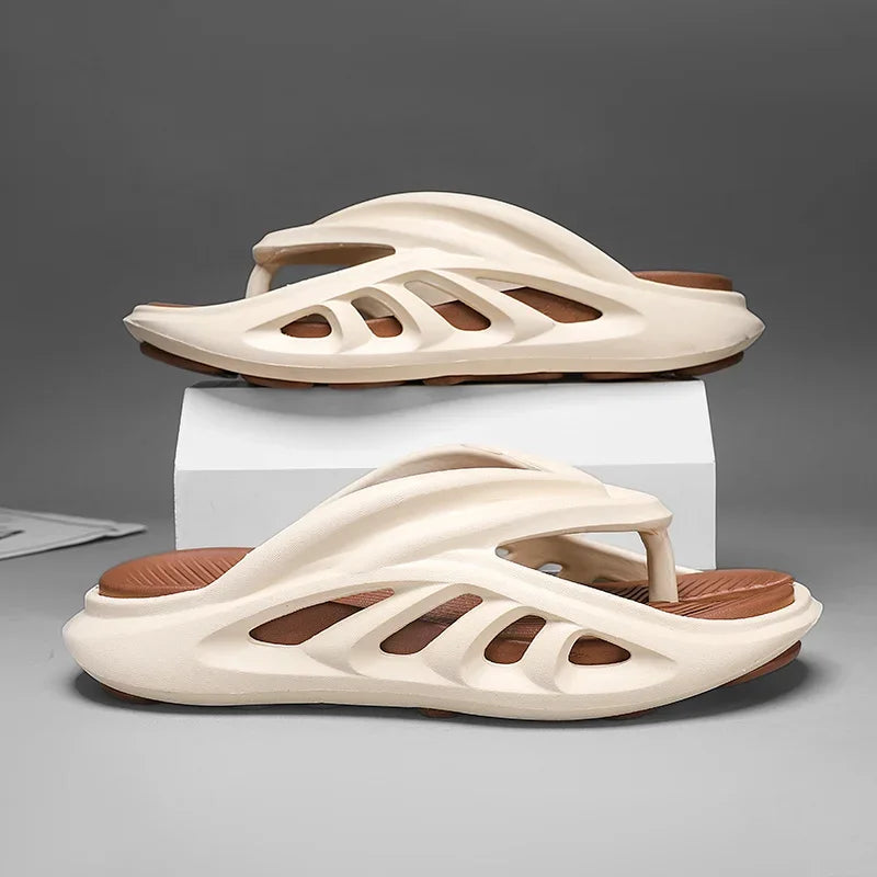 Summer New Men's Slippers Flip Flops Outdoor Indoor Comfortable Soft Slides Casual Shoes Men Beach Sandals Male Slippers