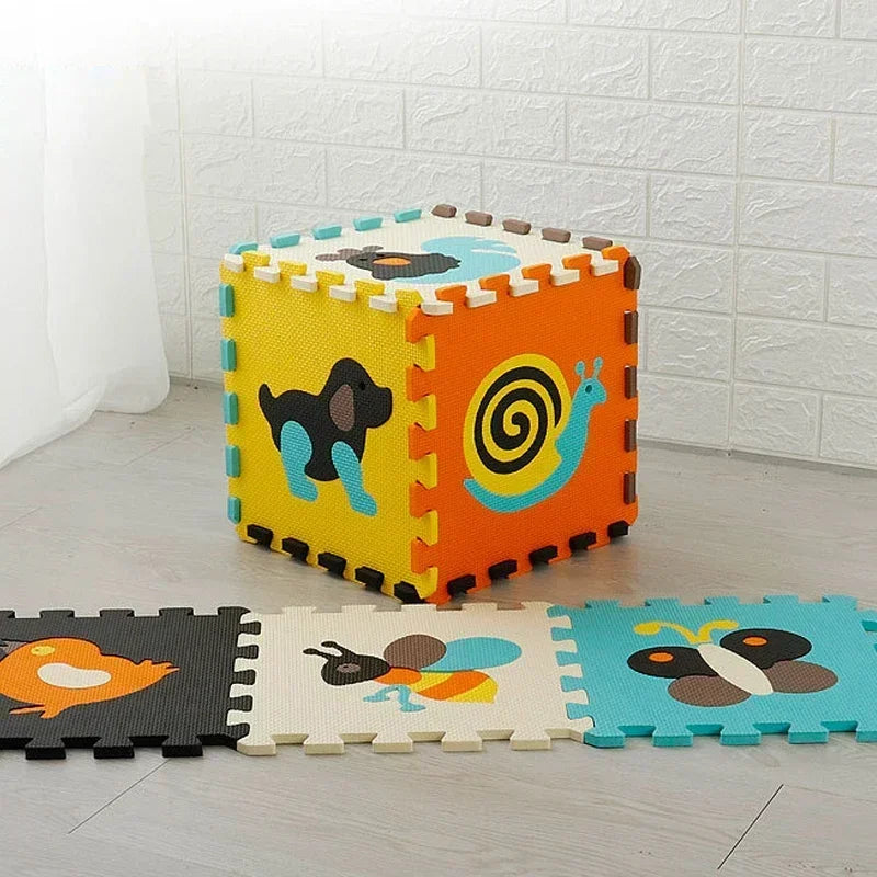 30*30*1cm 9Pcs Set Floor Mat Puzzle For Children Eva Foam Babies Floor Mat Games Interactive Toys For Toddlers Play Mat Baby Toy