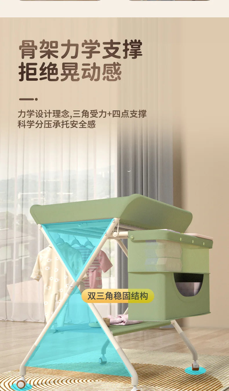 Baby Care Table Portable Multi-functional Baby Changing Table Children's Massage Foldable Bath Table