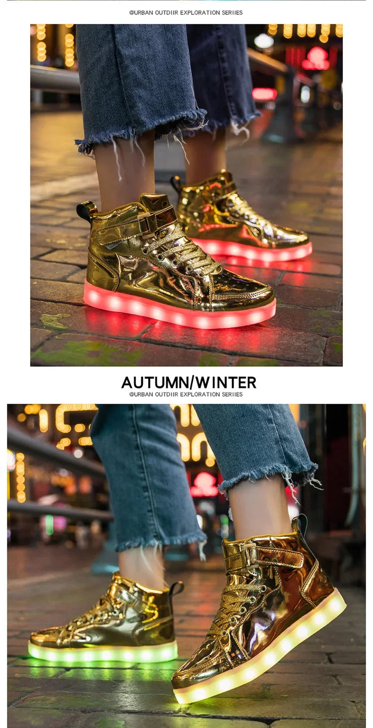Size 25-40 Children Glowing Sneakers Kid Luminous Sneakers for Boys Girls Led Sneakers With Luminous Sole Lighted Shoes Men