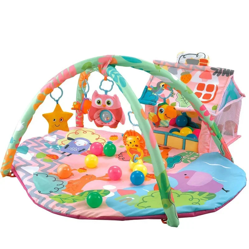 3-in-1 Baby Activity Gym Baby Play Mat Educational Toys Puzzle Crawling Blanket Infant Game Pad Rug Gift Baby Toys 0-12 Months