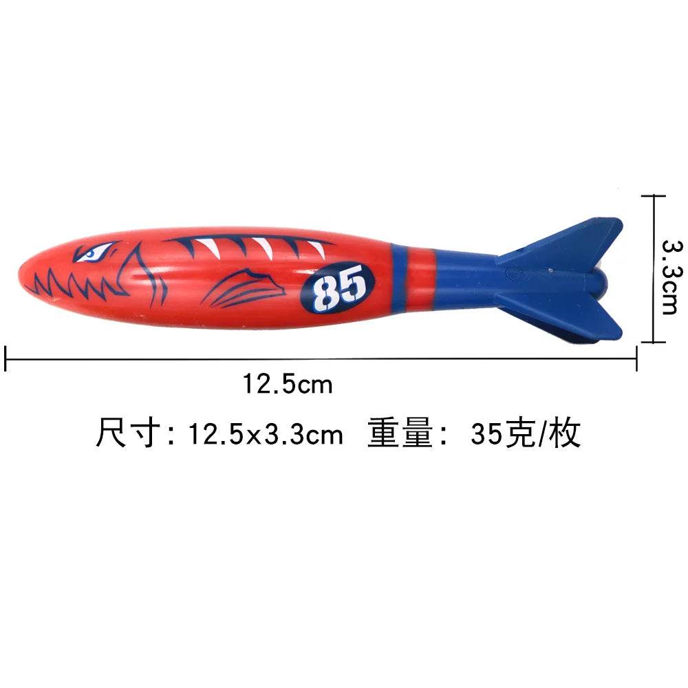 Swimming Diving Toys Children's Fish Dolphin Buoy Pool Treasure Hunt Diving Water Diamond Kids Water Game Toys Set Reusable Gift - AIAZ