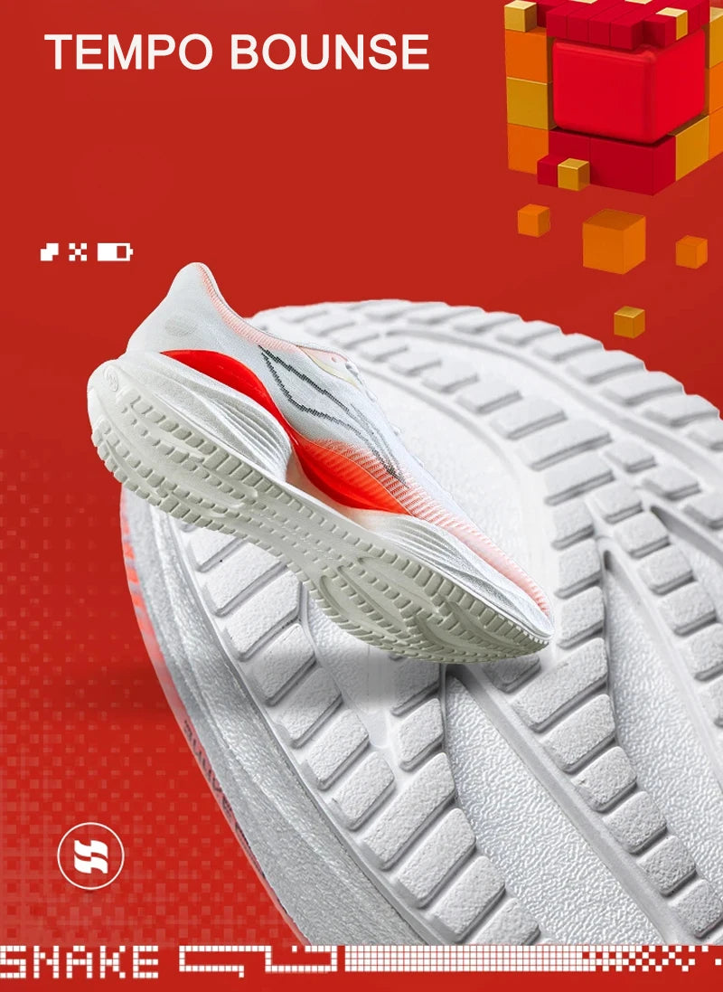 Li-Ning Women SUPER LIGHT 22 Light Running Shoes TEMPO BOUNSE Cushion BOOM FIBER LiNing Wearable Anti-Slip Sneakers ARBV002