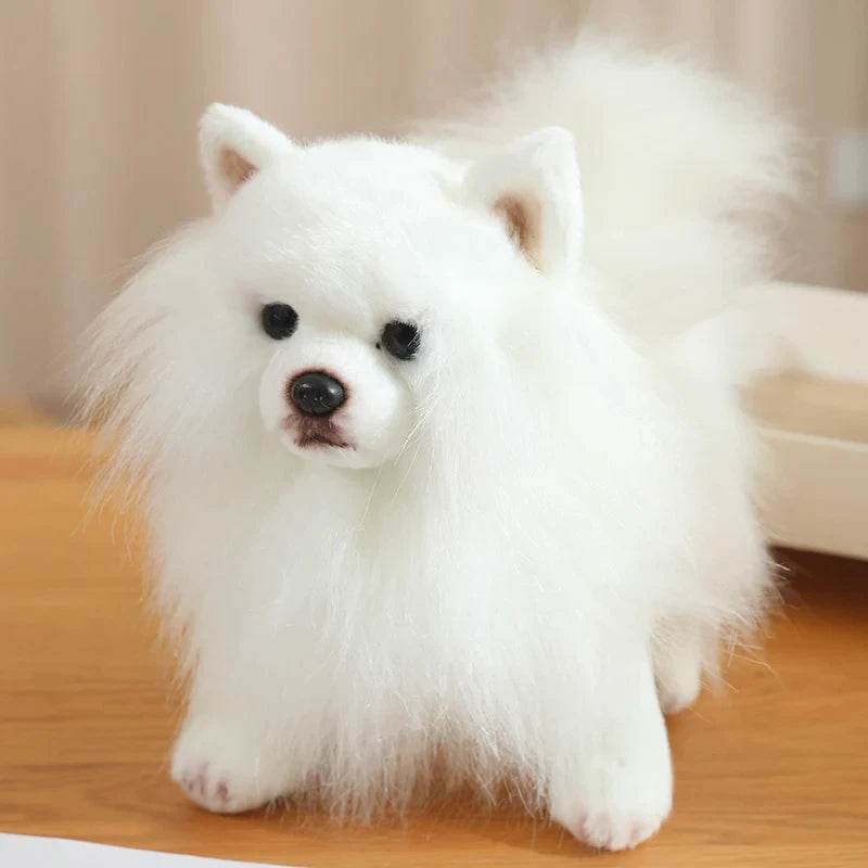 Premium Simulation Pomeranian Dog Plush Toy Cute Stuffed Animals High Quality Puppy Plushies Doll Cartoon Soft Kids Toys Gifts - AIAZ