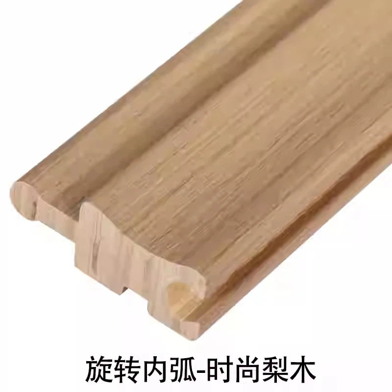 6 pieces 2.3M Rotating Solid Wood Grille Panel - Small Great wall Wrapped Cylinder Curved Internet Red Background Wall