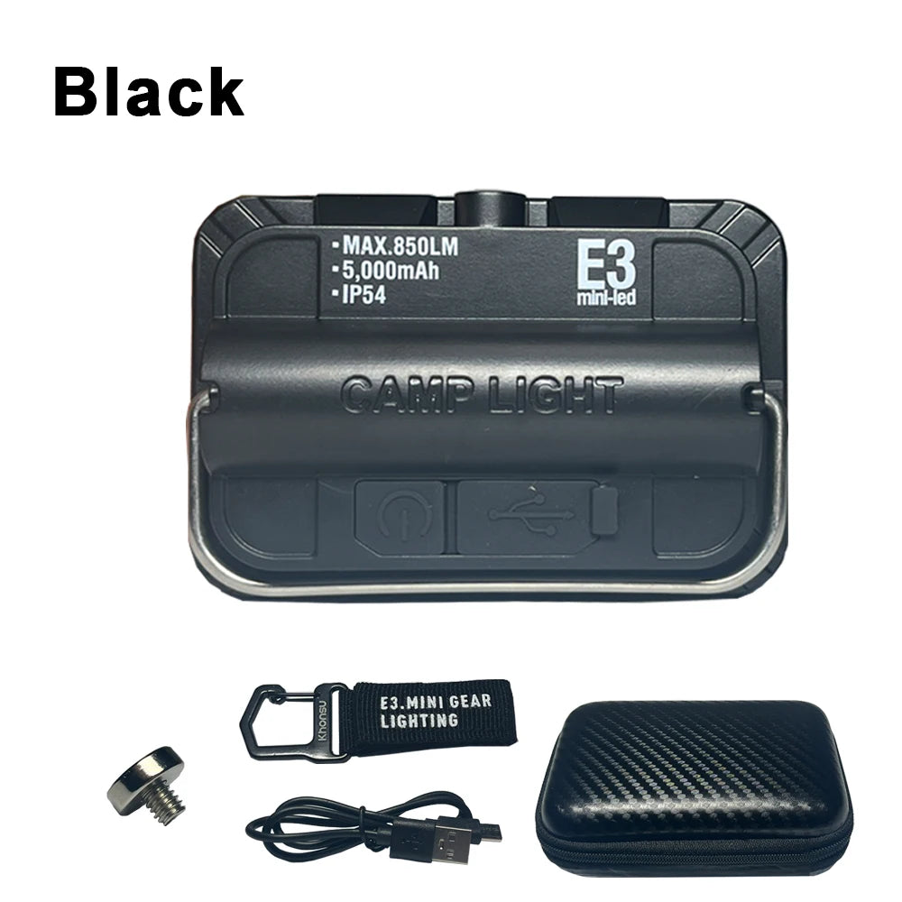 5000Mah LED Camping Tent Light Rechargeable Outdoor Emergency Lighting Waterproof Portable Hanging Night Lamps Camping Lighting