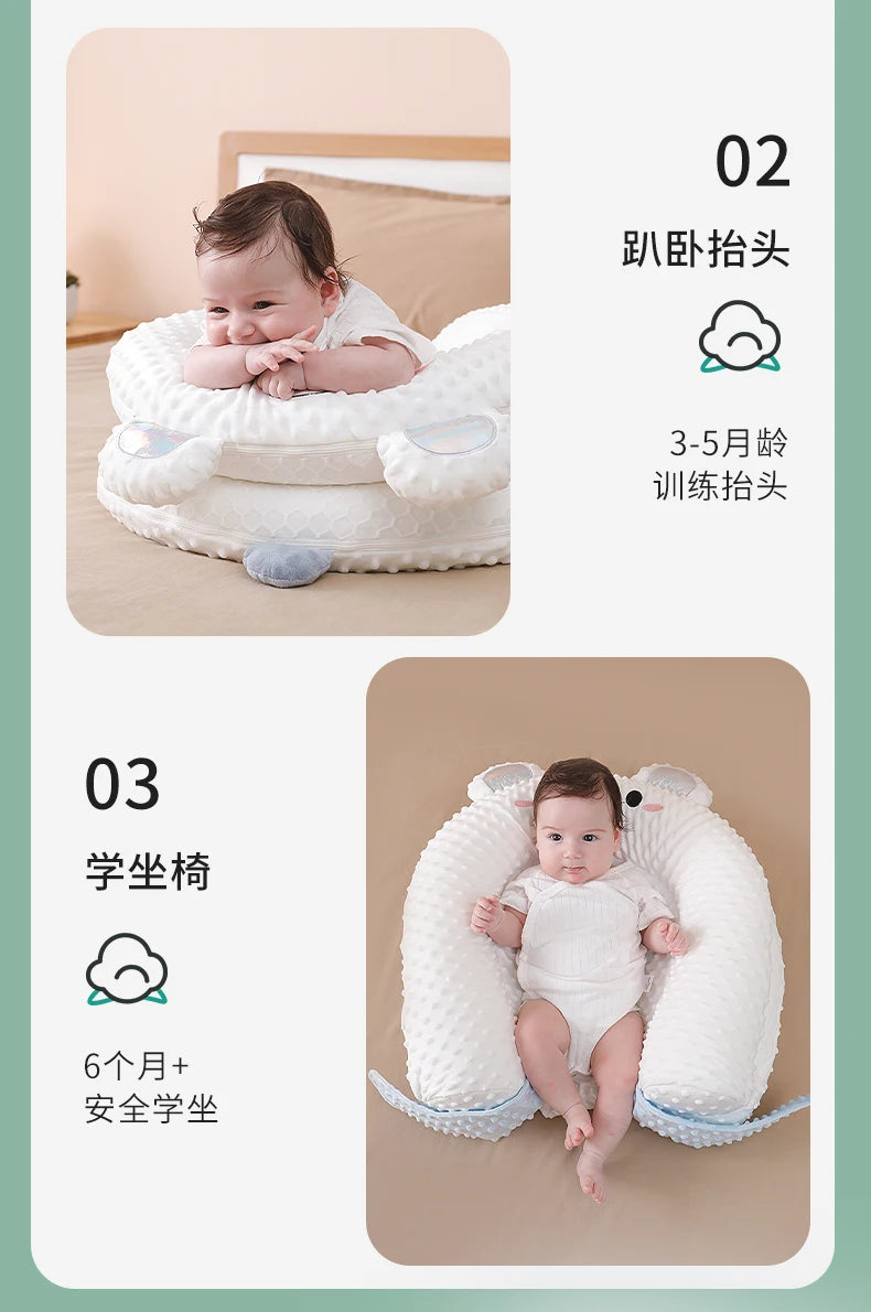 92 Baby Bedside Sleeper - Newborn Lounger Cushion, Anti-Reflux, Sleep Positioner for 0-3 Years, Infant Co-Sleeper.