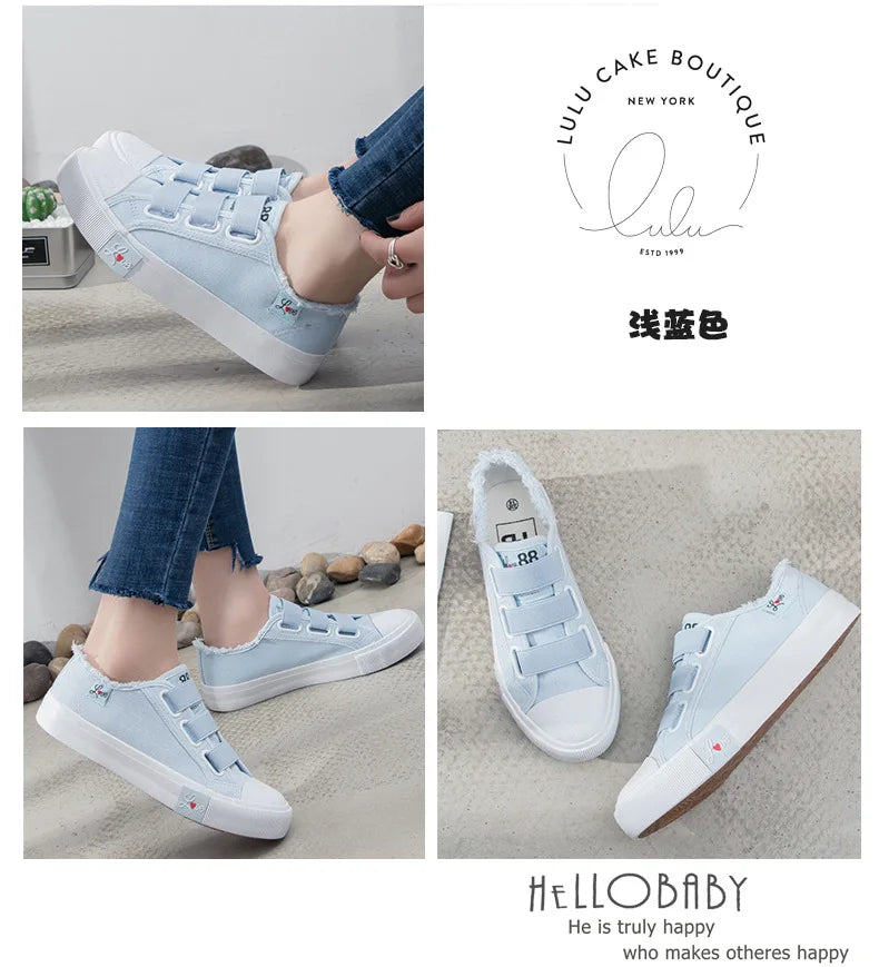 Casual Autumn New Women Sneakers Breathable Canvas Women's Vulcanized Shoes Fashion Spring Footwear 2023