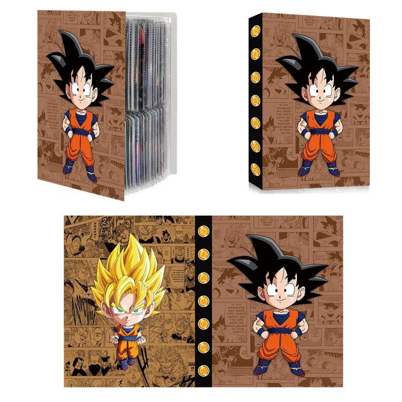 240pcs Card Album Book Naruto Dragon Ball Goku Vegeta ONE PIECE Luffy Zoro Map Letter Holder Binder Card Notebook Collection Toy - AIAZ