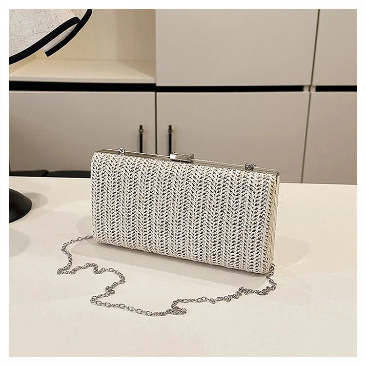 Brand New in 2025 Summer! Women's Woven Handbag. This Fashionable Style Can Be Carried As A Shoulder or Crossbody Bag