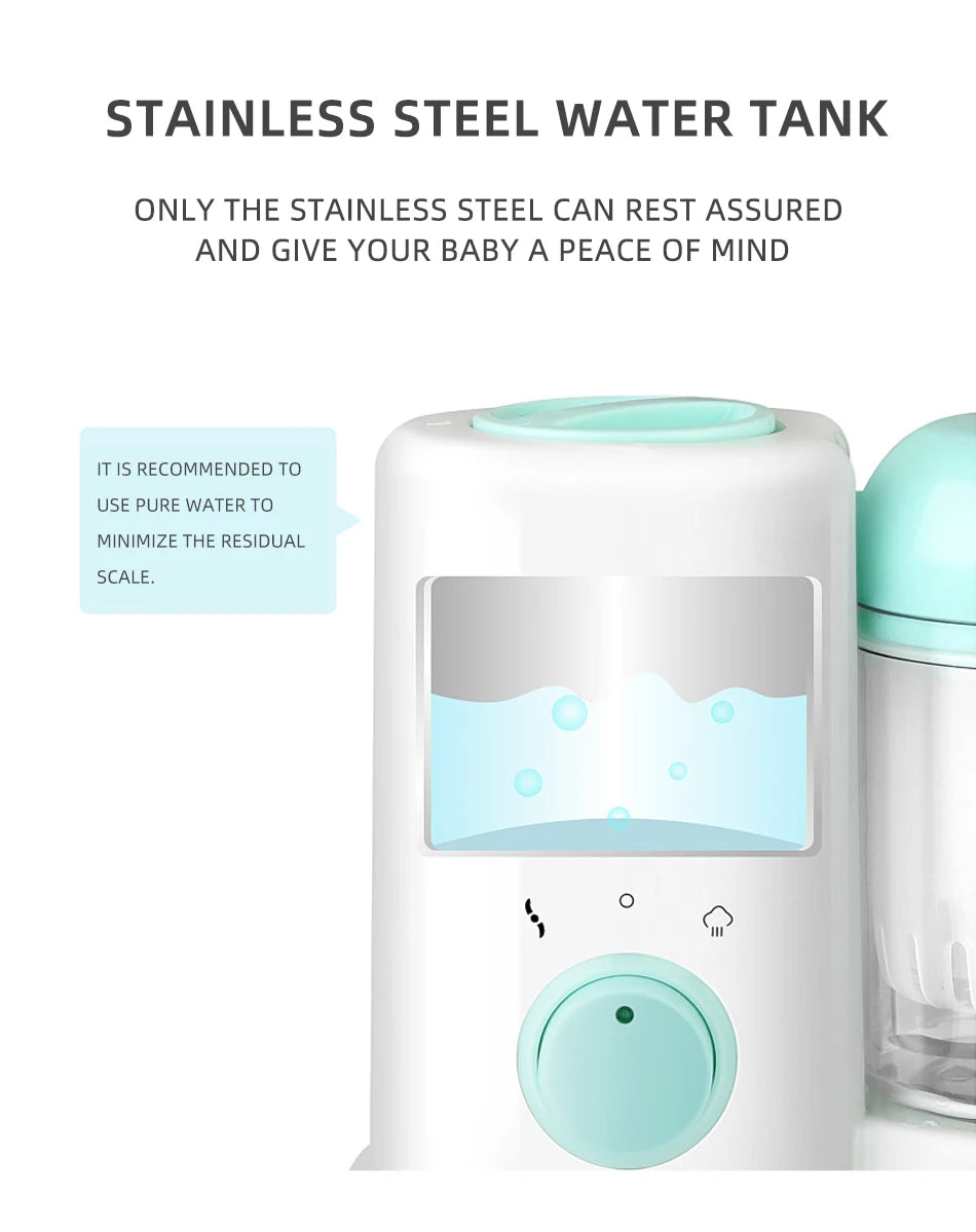 2023 New Baby Feeding Food Maker Supplement Newbron Baby Food Cooking Blenders Steamer Processor Infant Fruit Vegetable Maker