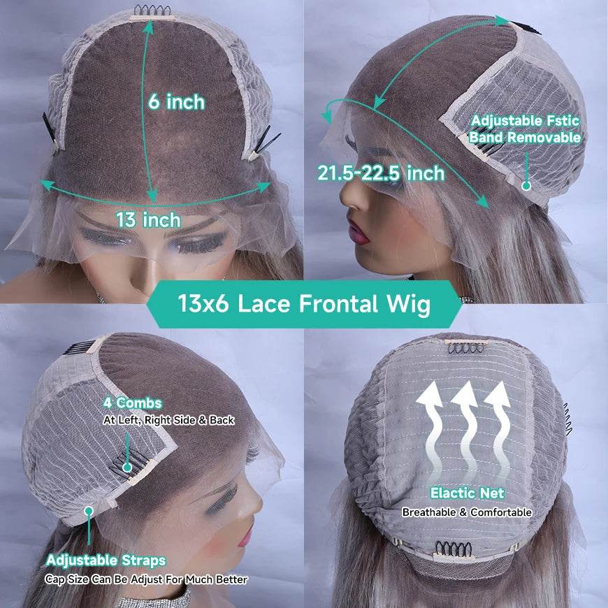 Ash Blonde Wig Highlight 13x6 Hd Lace Frontal Wigs Straight Vietnamese Raw Hair Wig 613 Blonde Colored Human Hair Wigs For Women - AIAZ