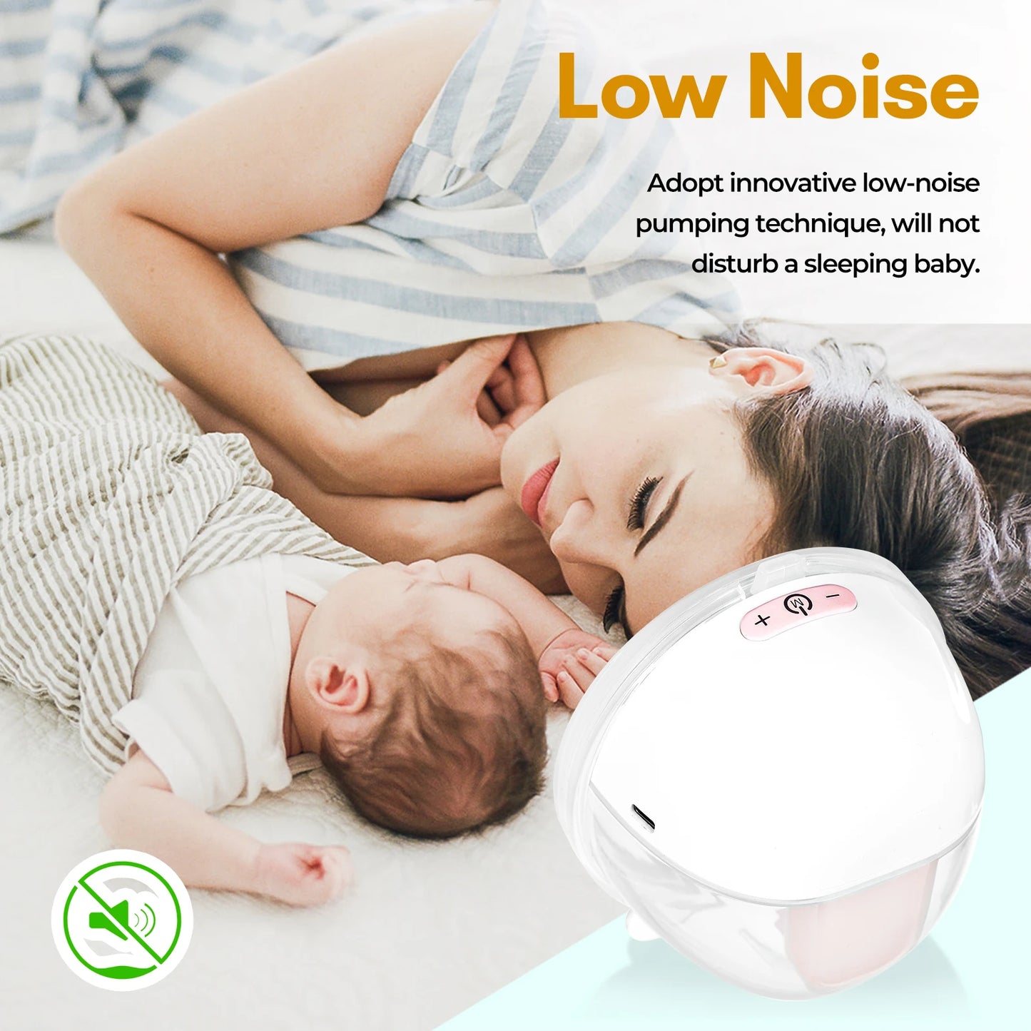 Wearable Breast Pump Hands Free Electric Portable Wearable Breast Pumps BPA-free Breastfeeding Milk Collector