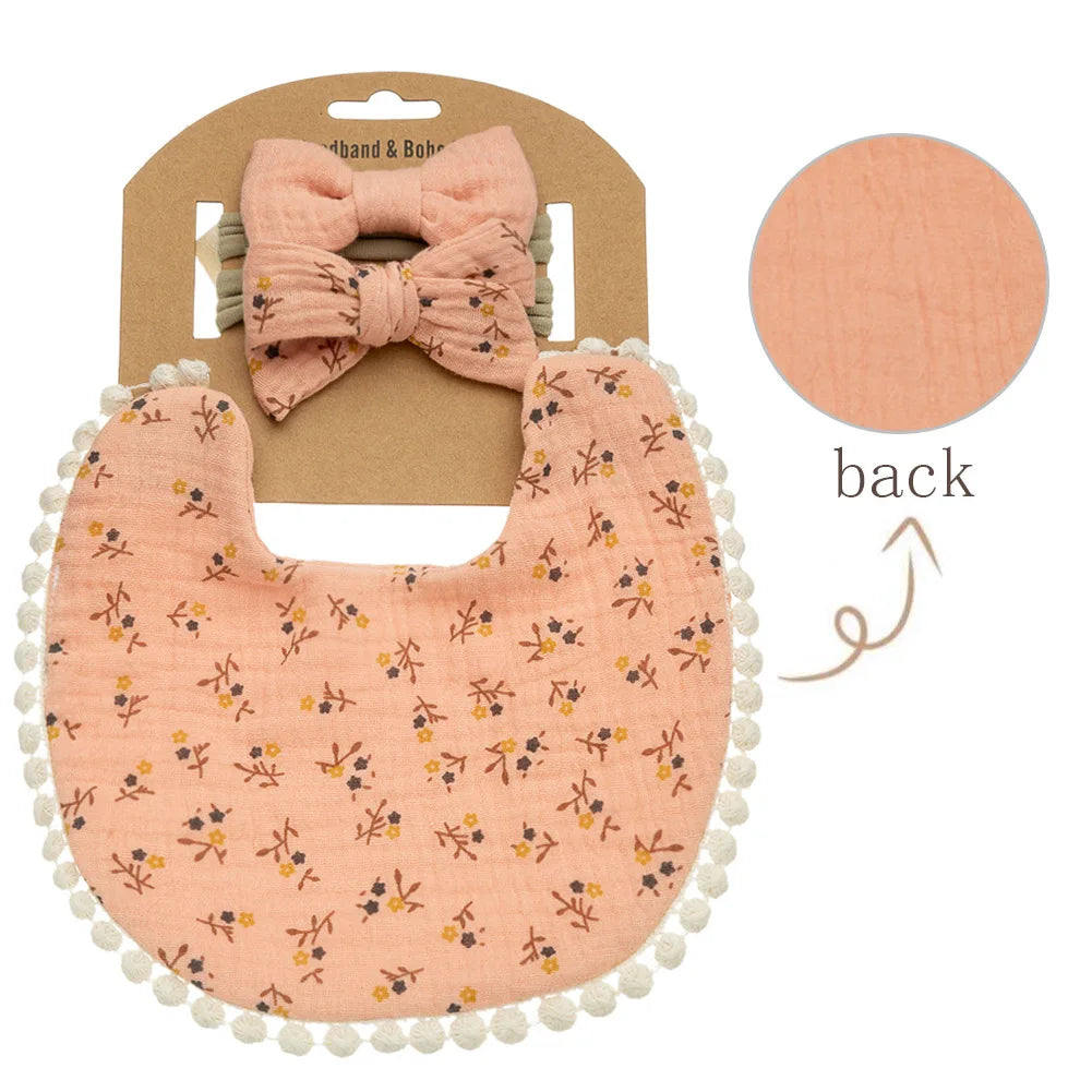 Personalized Custom name Embroidered Newborn letter Nursery Baby Bibs burp cloth suit Cotton Gifts for Boy Girl 