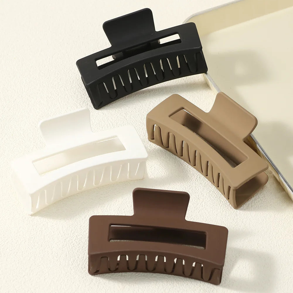 8Pcs Hair Clips for Women 4.3 Inch Large Hair Claw Clips for Women Thin Thick Curly Hair Big Matte Banana Clips Strong Hold jaw