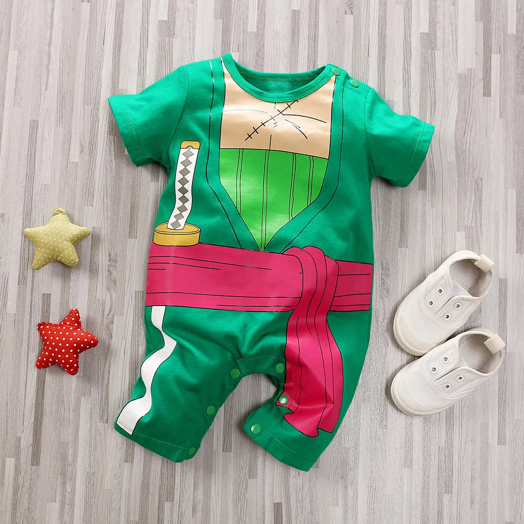 Toddler Anime Cosplay Dragon DBZ Costume Baby Boy Girl Romper Kid Demon Slayer Baby Clothes Newborn Onesie Jumpsuit 0-18 Months