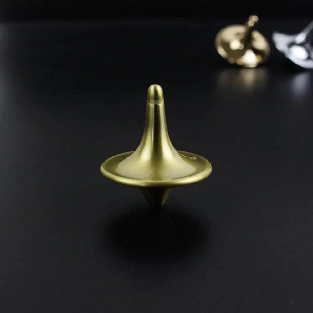 Metal Gyro Great Accurate Silver Spinning Top Hot Movie Totem Print Spinning Top apda7a08 - AIAZ