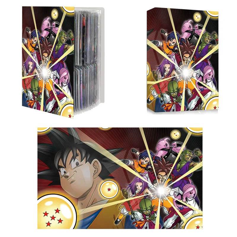 240pcs Card Album Book Naruto Dragon Ball Goku Vegeta ONE PIECE Luffy Zoro Map Letter Holder Binder Card Notebook Collection Toy - AIAZ
