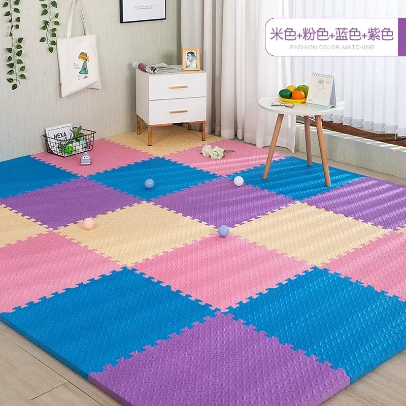 30x30x1cm Baby Play Mats Plain Color Puzzle Mats EVA Foam Mat Kids Jigsaw Mats For Bedroom Protective Floor Tiles Mat Baby Games
