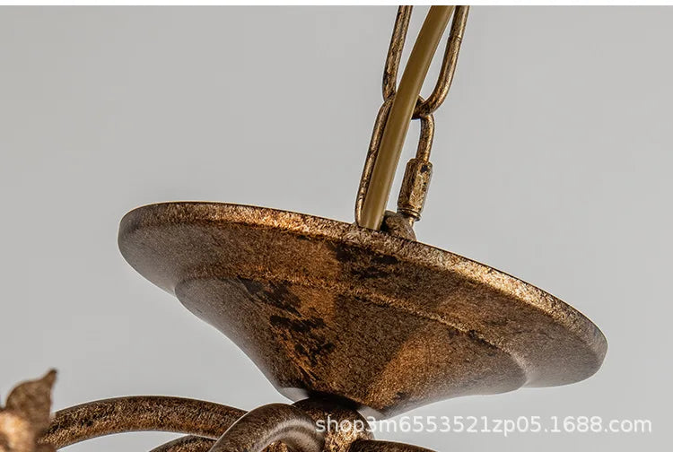 American Restaurant Chandelier Vintage French Candle Bedroom Crystal Lighting Including light bulbs
