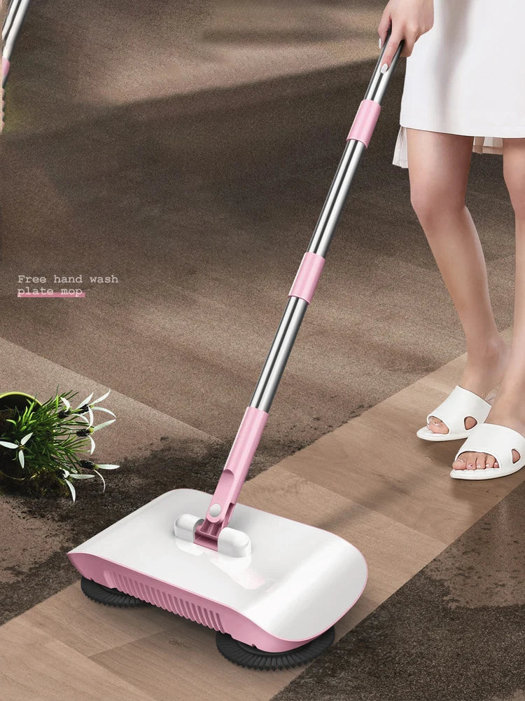 Manufacturer Hand Push Sweeping Robot Household Broom Dustpan Set Household Cleaning All-In-One Machine Lazy