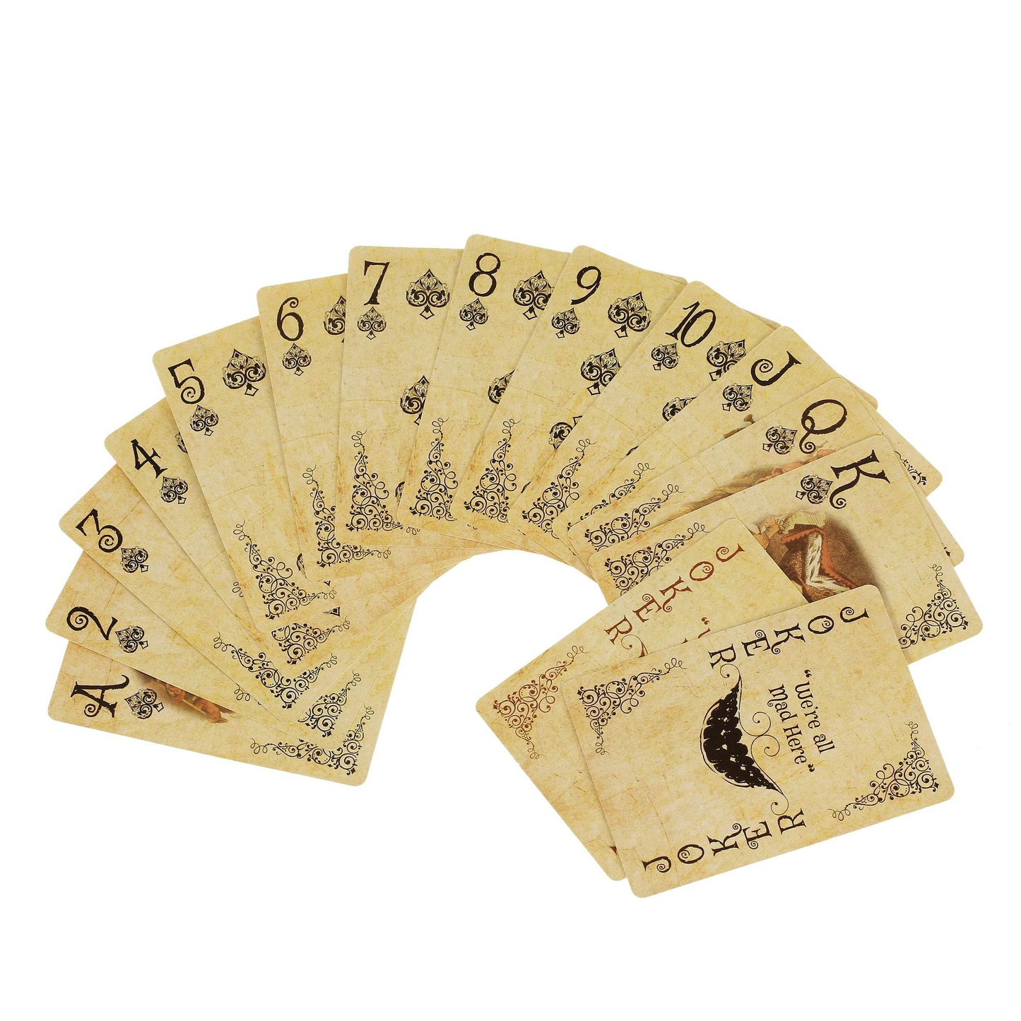 1Set Vintage Style Playing Cards Alice in Wonderland Poker Playing Cards Deck Board Games Retro Poker Never open - AIAZ