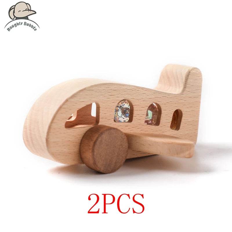 Wooden Train Birthday Toy Montessori Toys Baby Educational Toys Wooden Trolley Baby Learning Toys Number Of Wood Baby's Toys - AIAZ