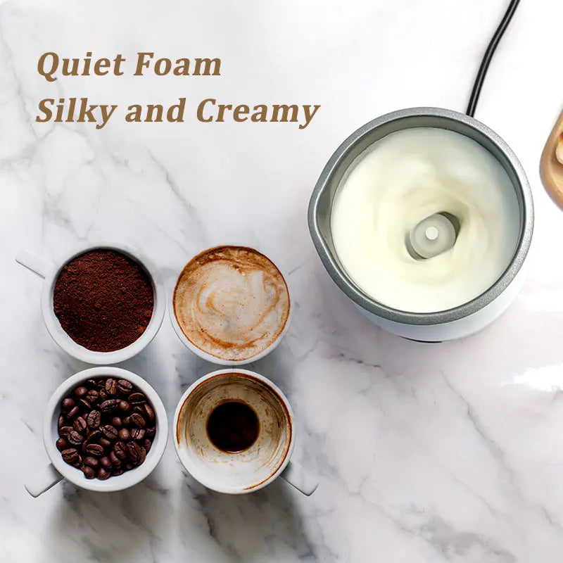 SUBADA Home Appliances 4 in 1 Electric Milk Frother Large Capacity Electric Milk Steamer for Hot and Cold Milk Froth Warmer