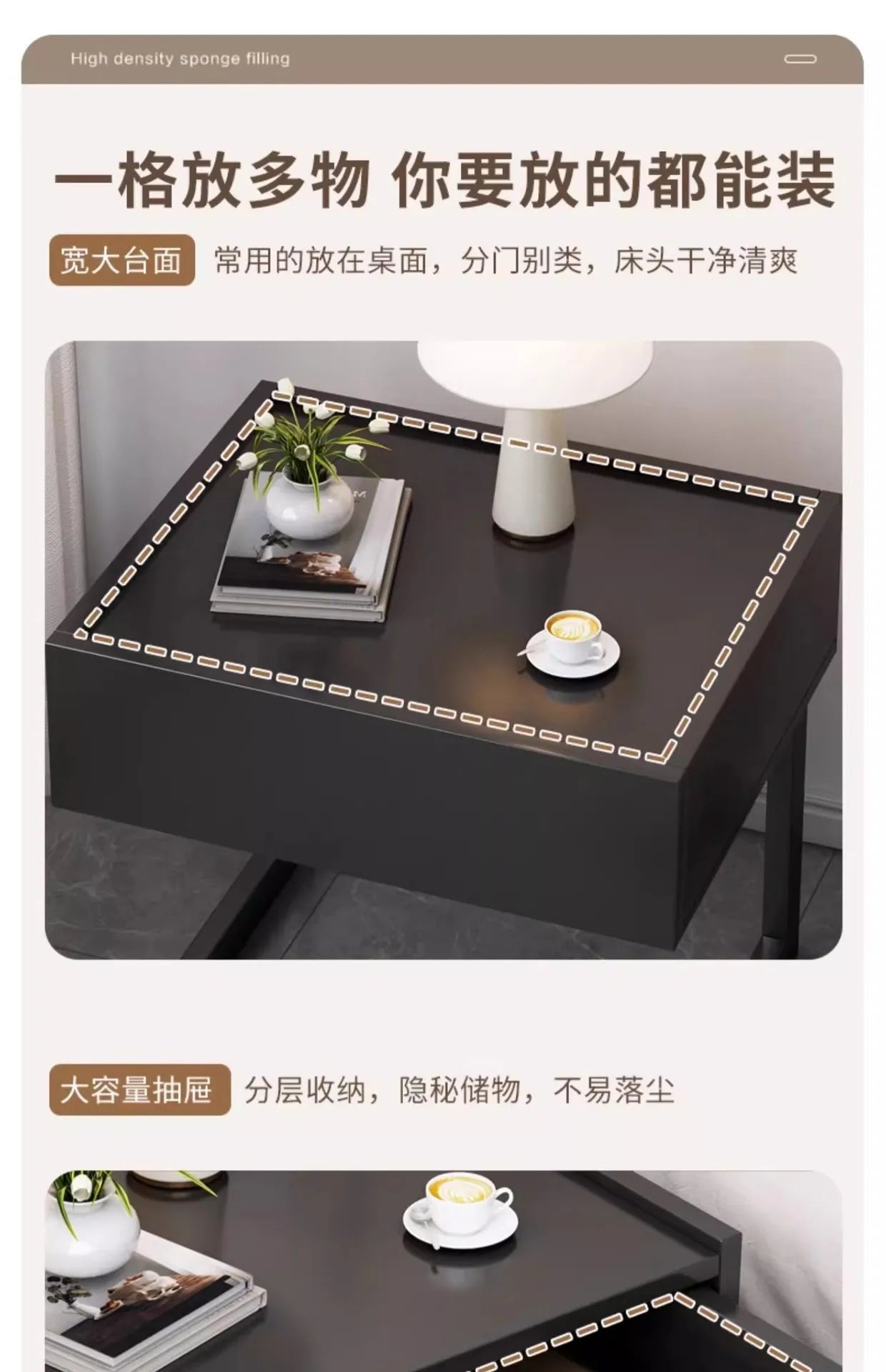 Simple Modern Night Table Storage Creative Nordic Aesthetic Luxury Nightstand Trendy Drawer Home Bedroom Furniture
