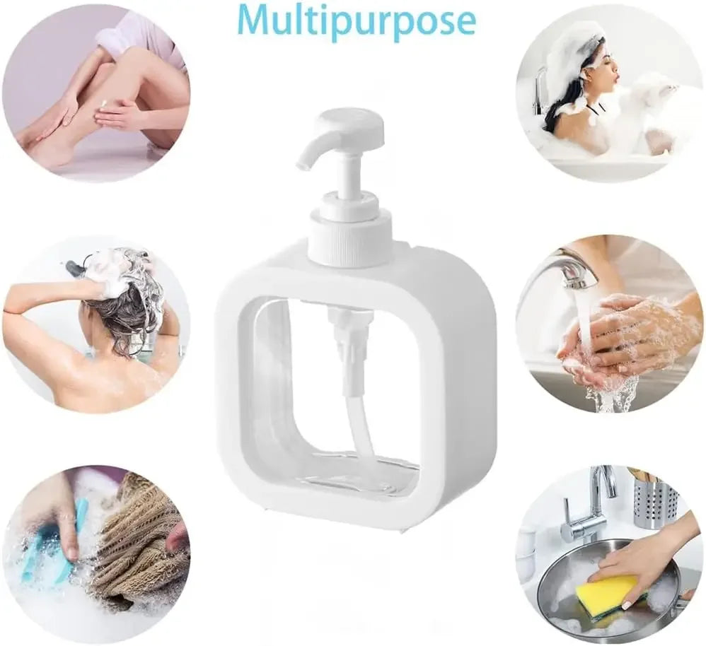 1 PC 300ml/500ml Bathroom Soap Dispenser Refillable Lotion Shampoo Shower Gel Holder Portable Travel Dispenser Empty Bath Pump