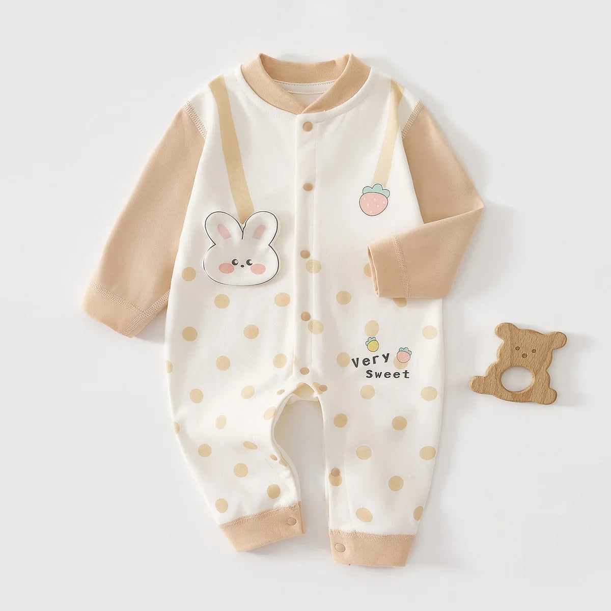 Baby Jumpsuit Spring and Autumn Pure Cotton Baby Clothes for Girls, Newborn Clothes, Crawling Clothes Boneless Cute Pajamas