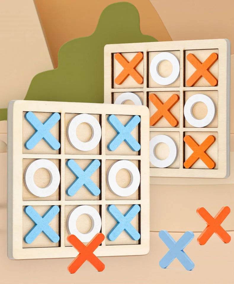 Montessori Play Game Wooden Toy Mini Chess Interaction Puzzle Training Brain Learing Early Educational Toys For Children Kids - AIAZ