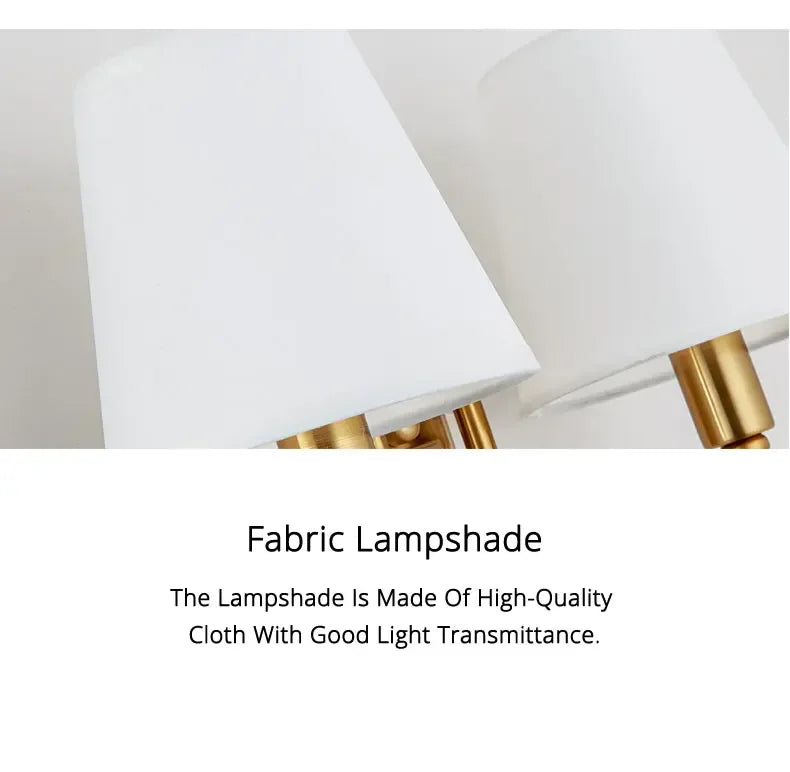 European Style Copper Led Color Wall Lamp Bedroom Bedside Living Room TV Background Light Simple Hotel Villa Decor Lighting