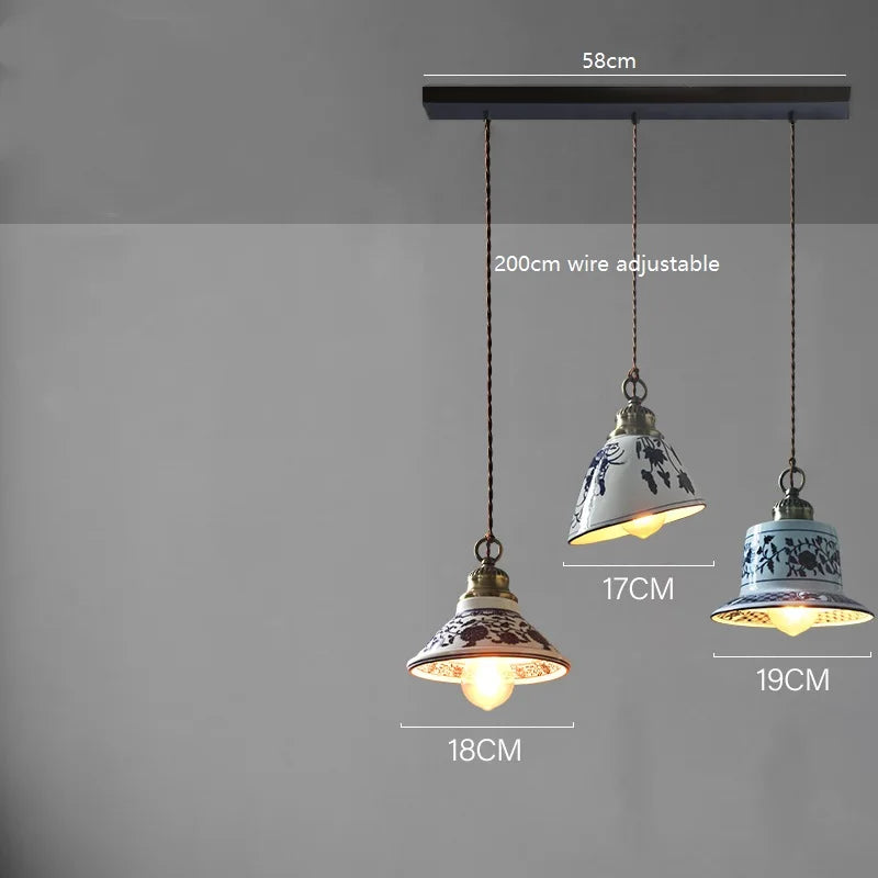 IWHD Modern Simple Ceramic LED Pendant Lamp Home Indoor Decor Lighting Bedroom Restaurant Dinning Living Room Lights Hanglamp