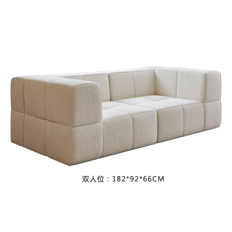 Small Apartment Hotel Living Room Sofa Customized Nordic Light Luxury Style Home Decoration Vacuum Compression Multi-Person Sofa