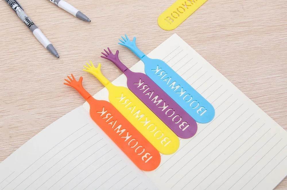 Four School Stationery Strange Bookmarks Silicone Plastic Novelty Books Reading Supplies Office Children Exquisite Gifts - AIAZ
