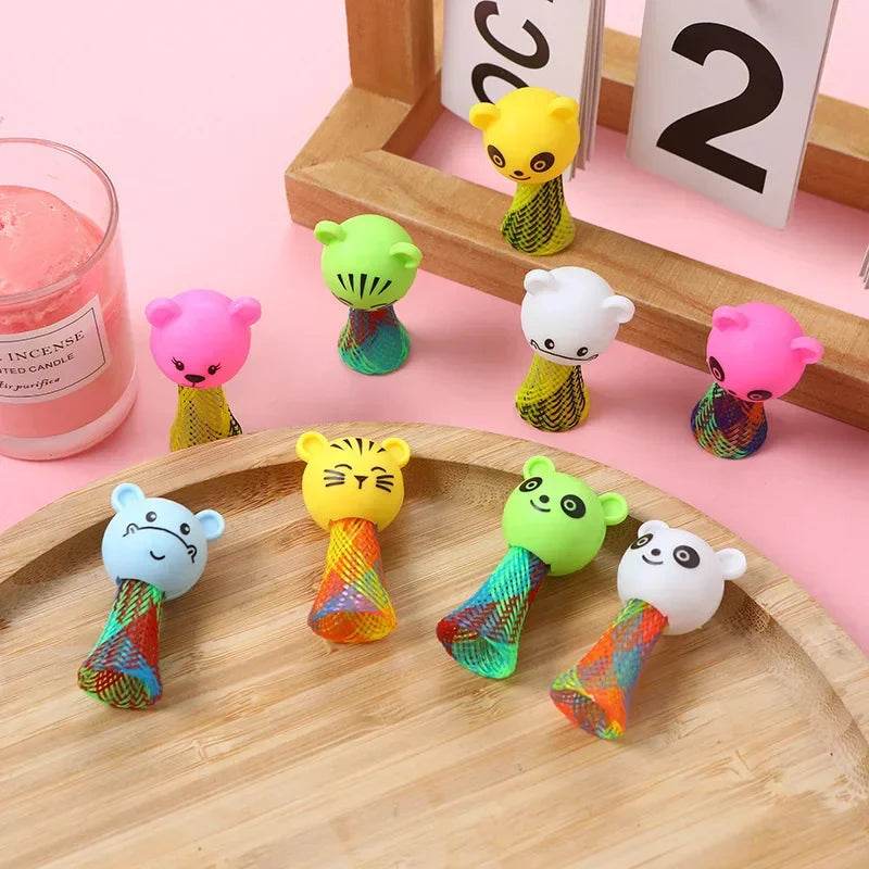 Creative Animal Jumping Doll Toys Cartoon Multicolor Bouncing Elf Christmas Gift Kids Birthday Party Favors Toys School Prizes - AIAZ