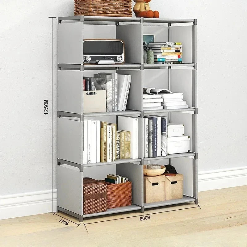 Floor To Ceiling Household Simple Bookshelf, Desktop Storage Shelf, Simple Children's Bookshelf, Multi-layer Miscellaneous Shelf