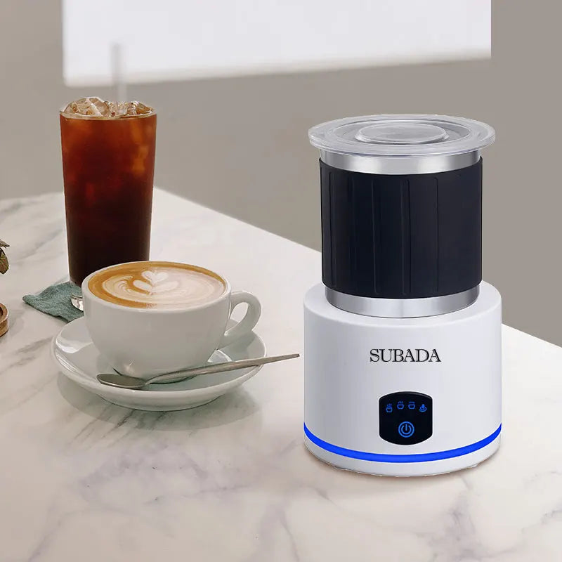 SUBADA Home Appliances 4 in 1 Electric Milk Frother Large Capacity Electric Milk Steamer for Hot and Cold Milk Froth Warmer
