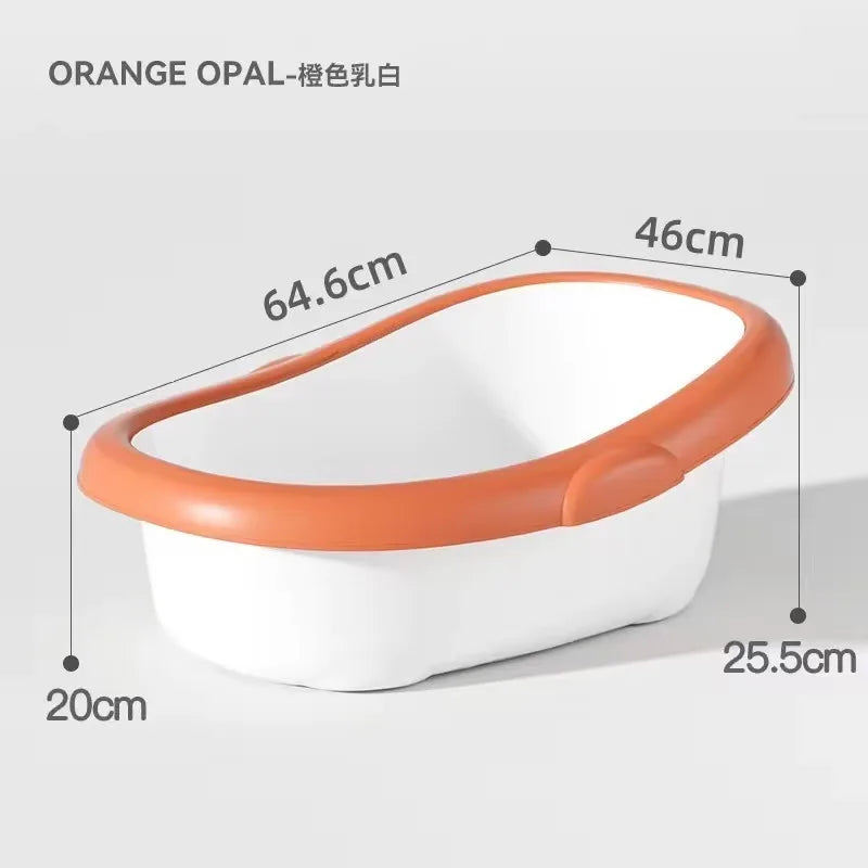 Newborn Baby Bathtub Thickened Plastic Portable Bath Tub for Toddlers Kids Eco-Friendly Transparent Design Big Size