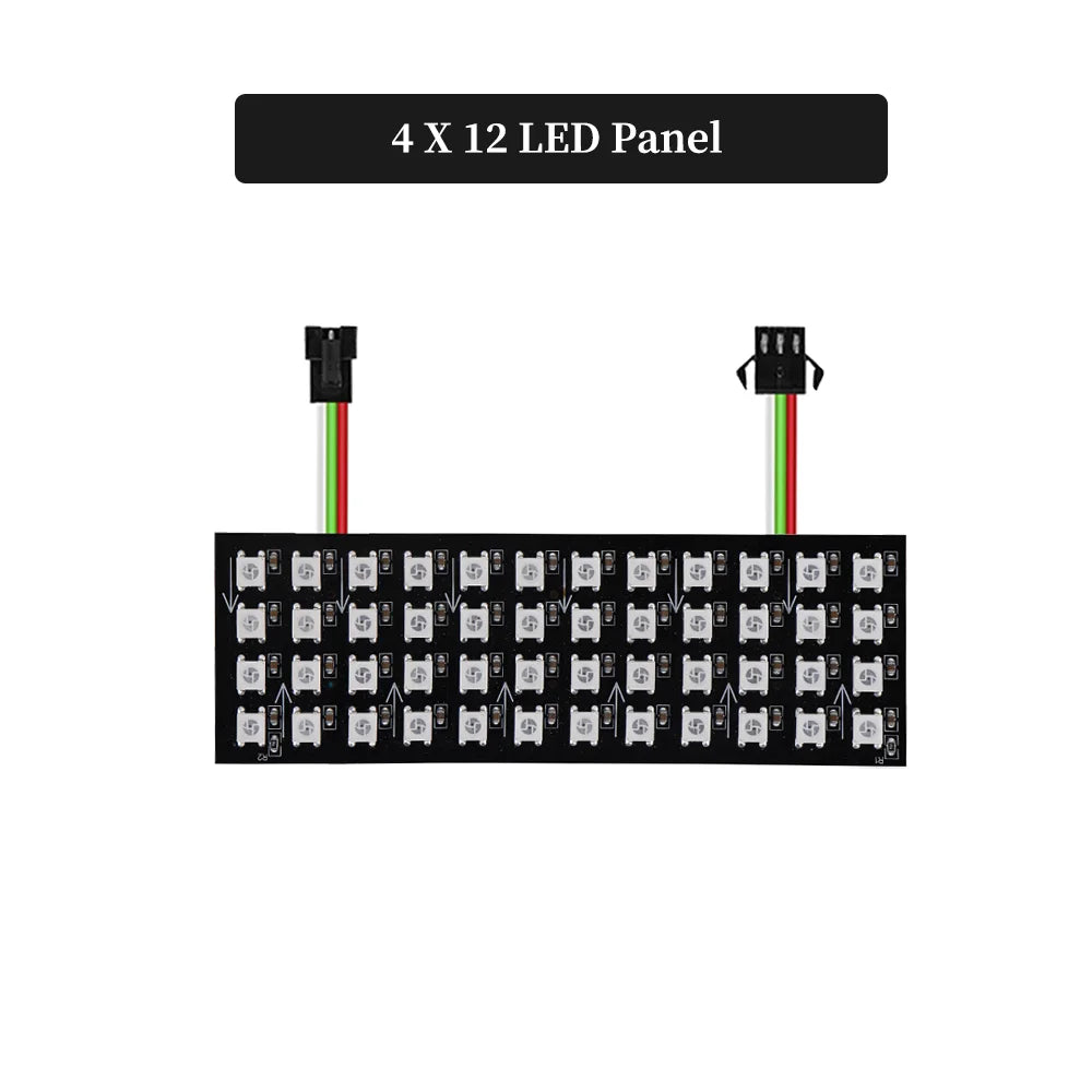1~5Pcs WS2812B 16X16 RGB LED Digital Flexible Individually Addressable Panel Light Strip WS2812 8X8 8X32 Module Matrix Screen 5V