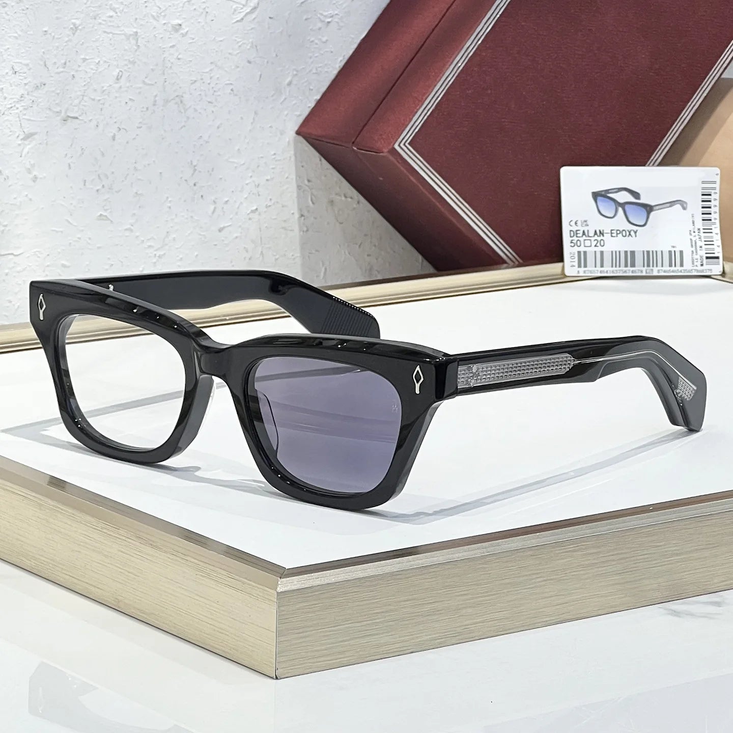 Photochromic Lense DEALAN EOPXY Thick Acetate Business Sunglasses Women Cat Eye Vintage Retro Outdoor Eyewear Shades For Sun